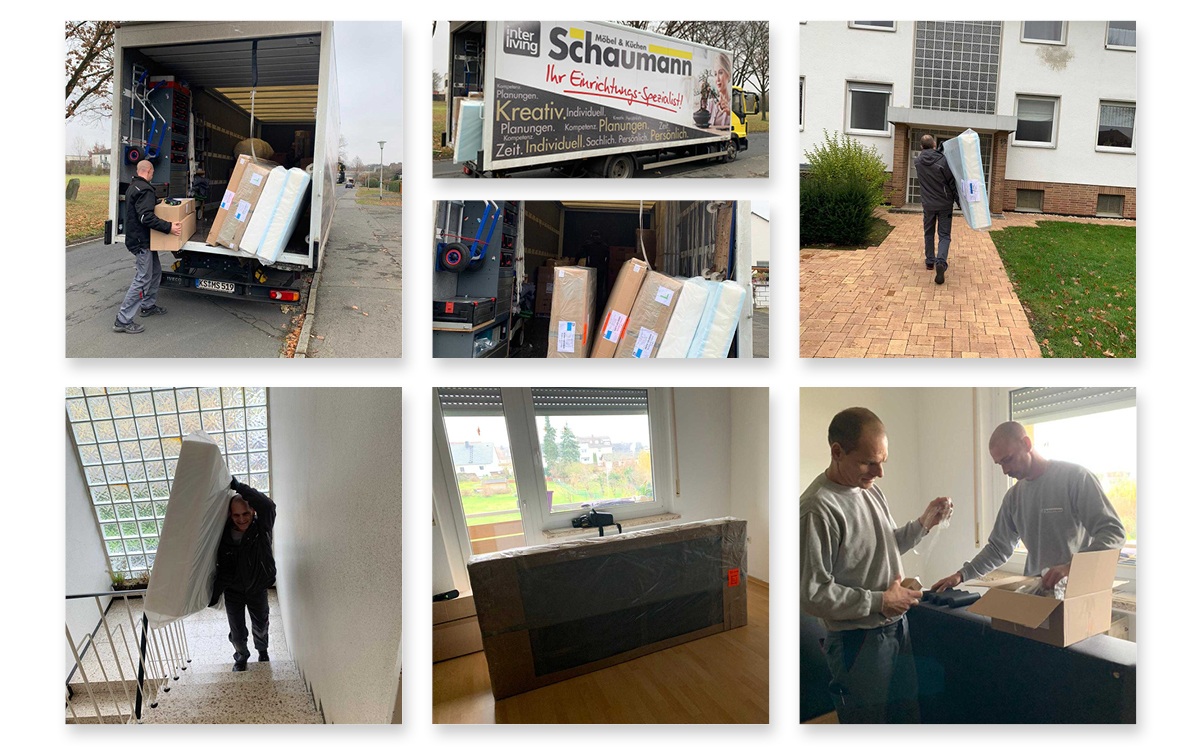 Montage und Lieferung eines Boxspringbettes